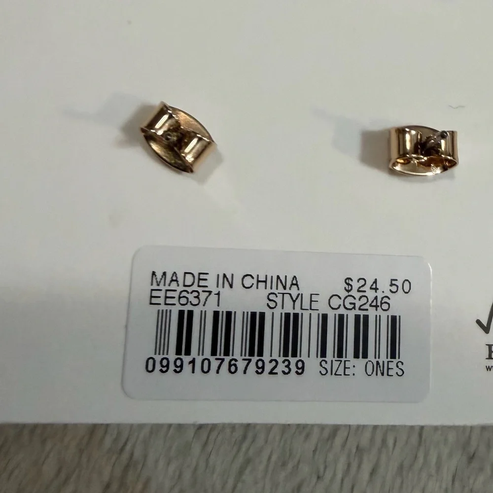 J crew Girls' gem stud earrings three-pack